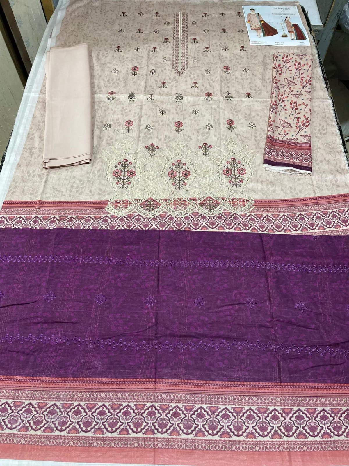 Luxury Digital Lawn Embroidered Suit 2026 | Vol-550 | Shade-11