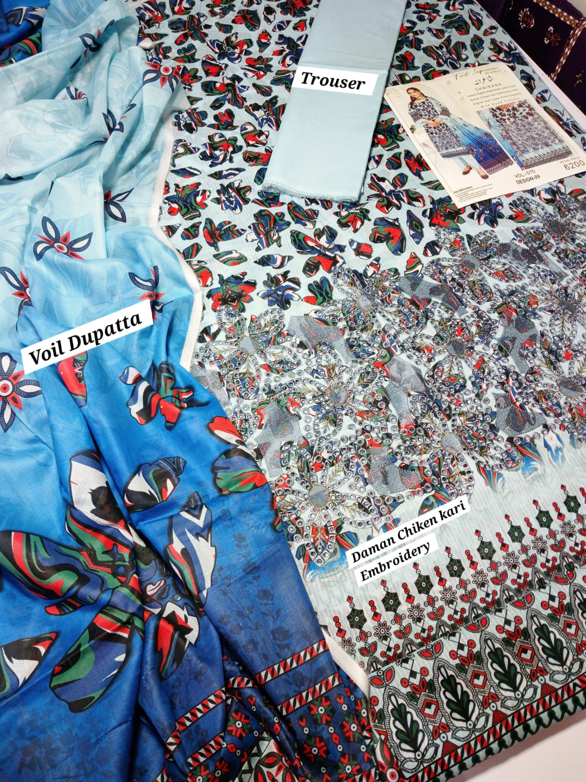 Luxury Digital Lawn Embroidered Suit 2026 | Vol-575 | Shade-05