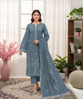 Luxury Lawn Bana Dora Embroidered Suit 2026 | Vol-211 | Shade A-02